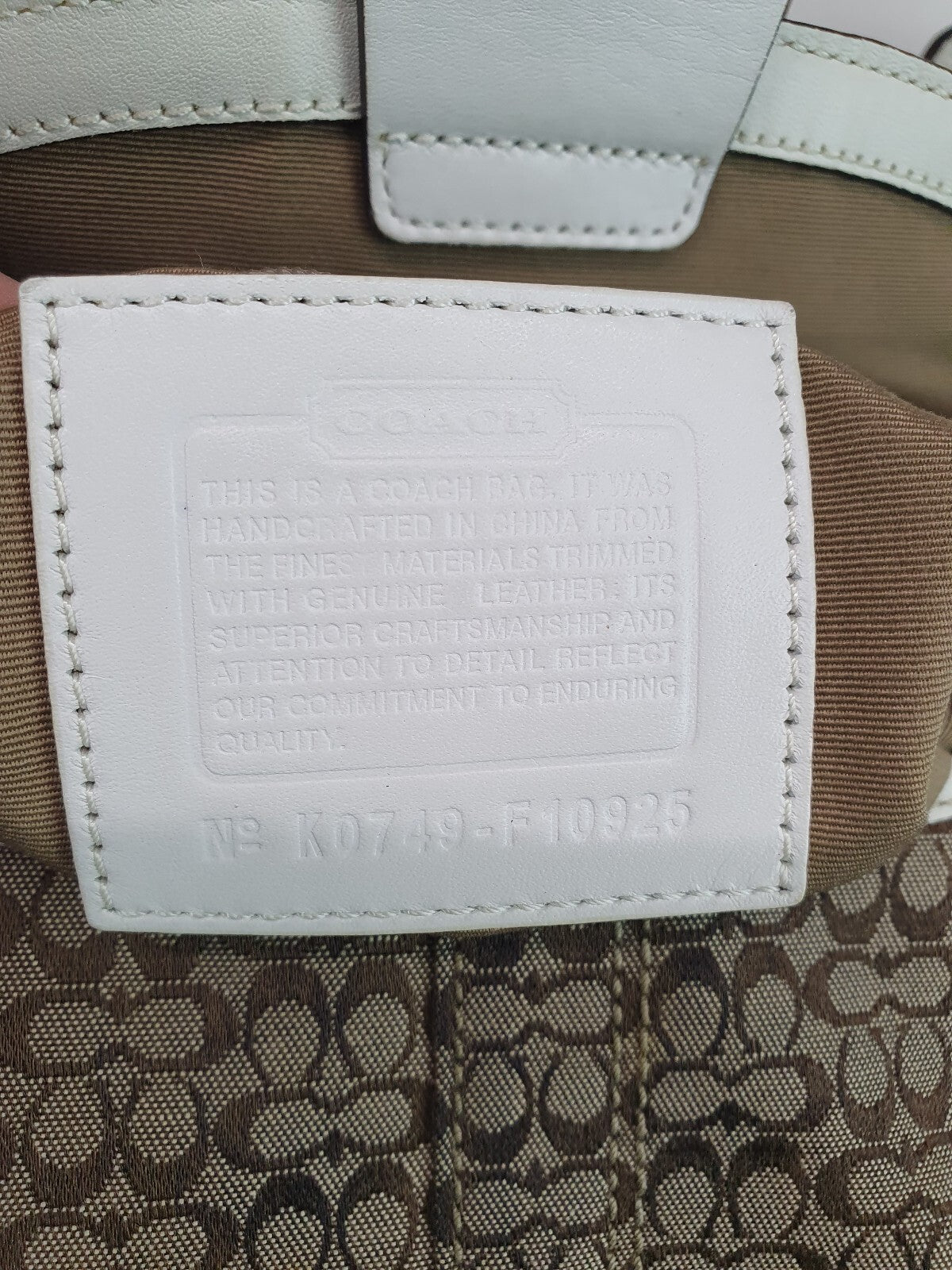 Authentic COACH One Shoulder Bag  Soho Mini Signature Canvas