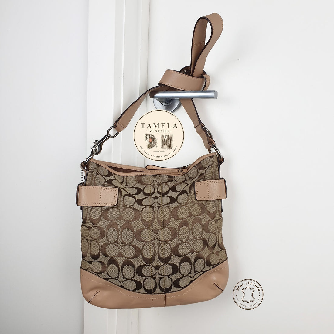 Coach Signature Canvas and Leather Crossbody Bag