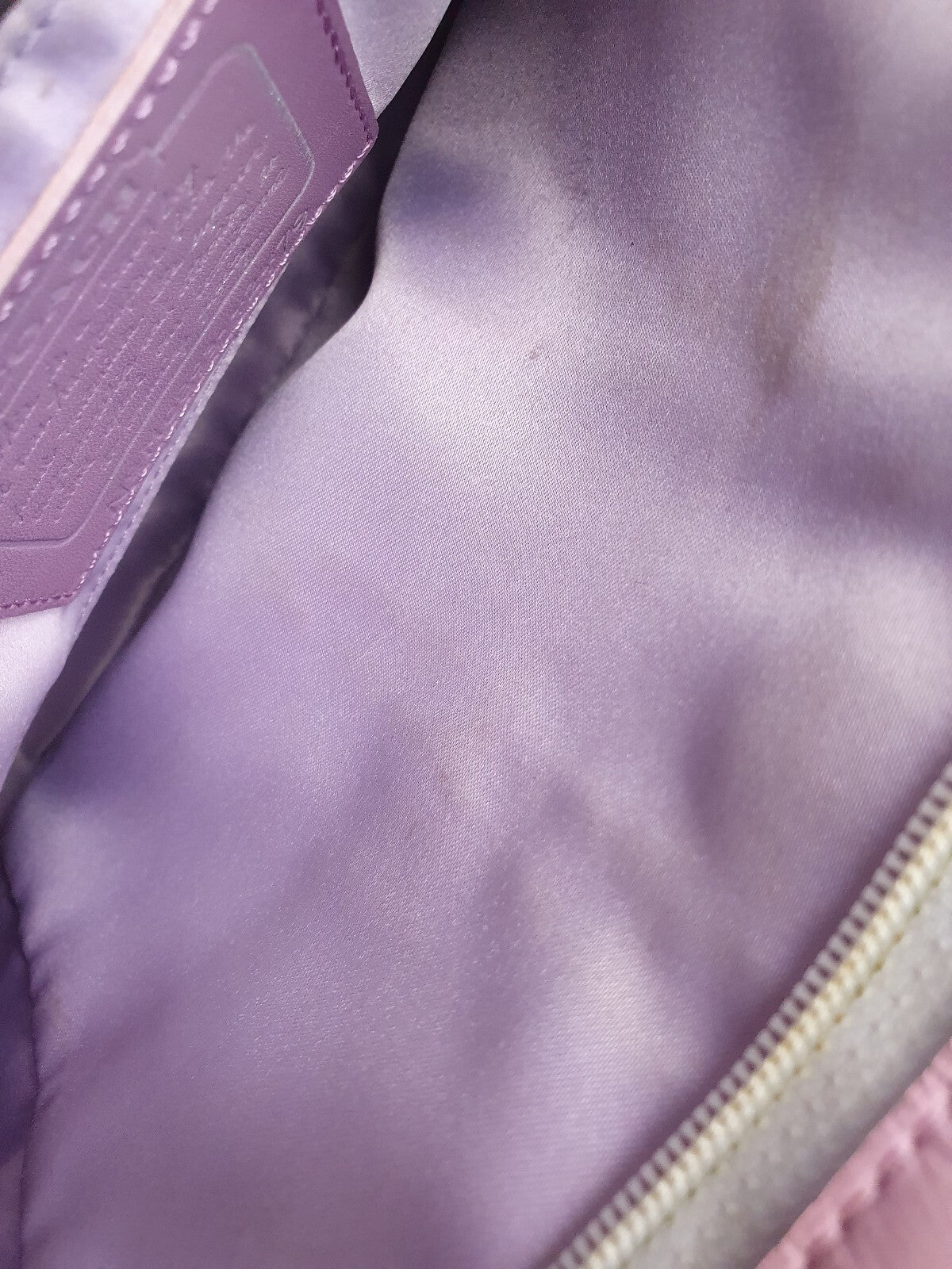 Coach Patchwork Signature Tote Bag in Pink and Beige