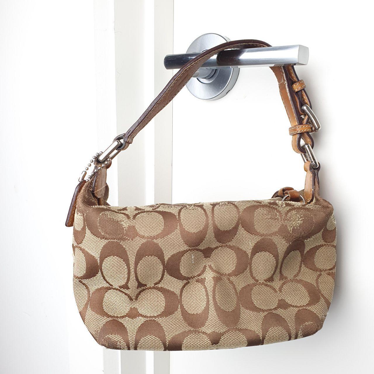 Coach Small Signature Canvas Shoulder Bag