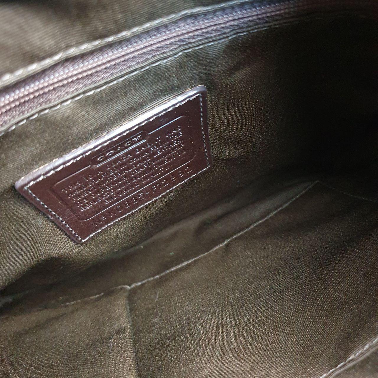 Coach Signature Canvas Shoulder Bag in Brown