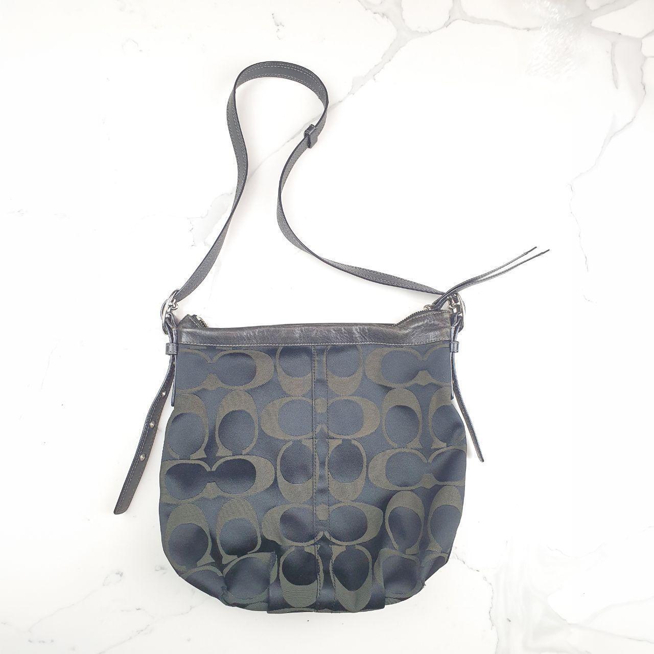 Coach Signature Canvas and Leather Shoulder Bag