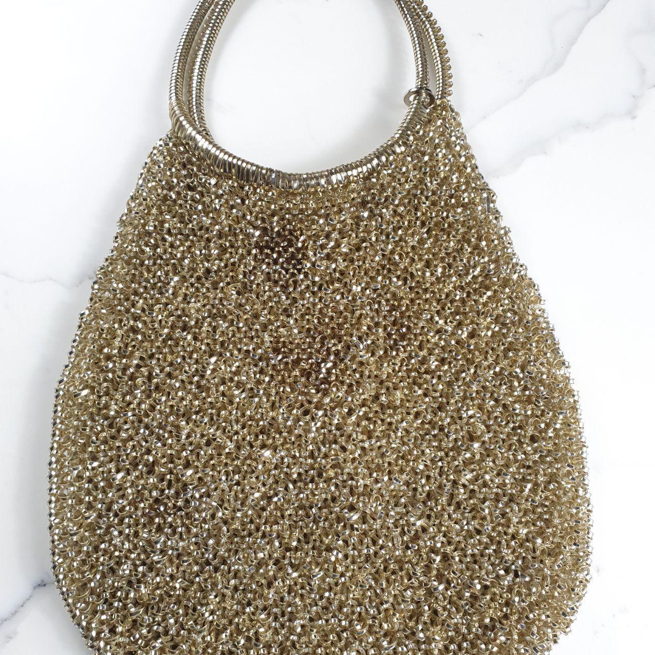 Authentic Anteprima bling bling gold PVC Wire handbag