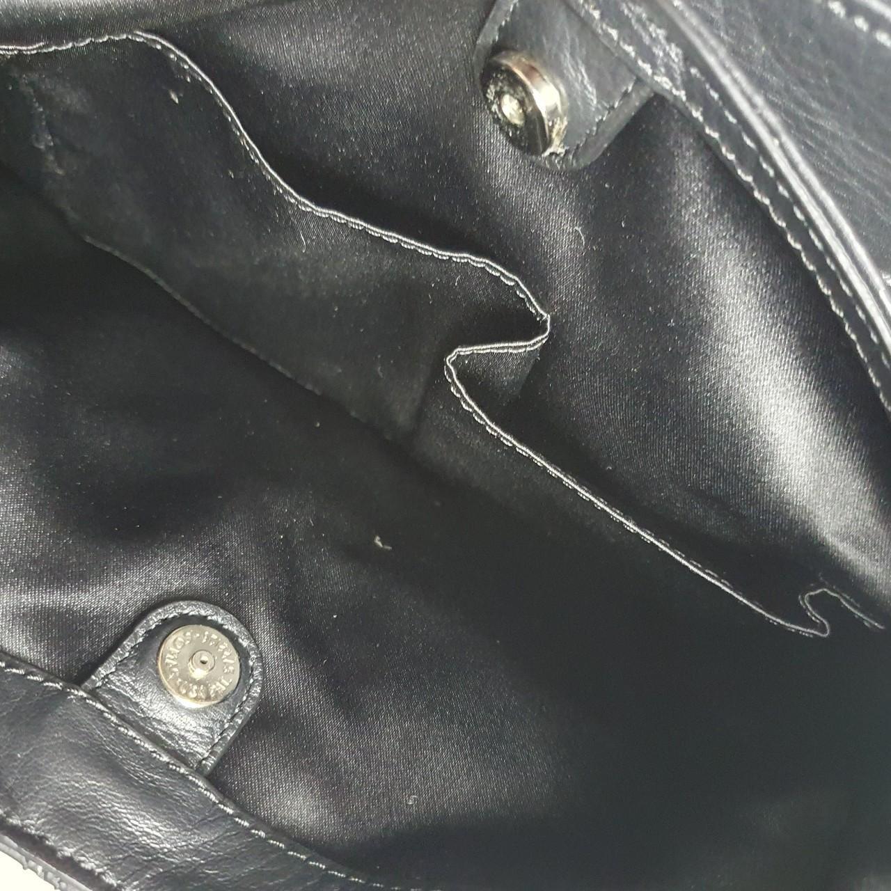 Authentic Black Coach leather hobo bag F24686 with silver hardware
